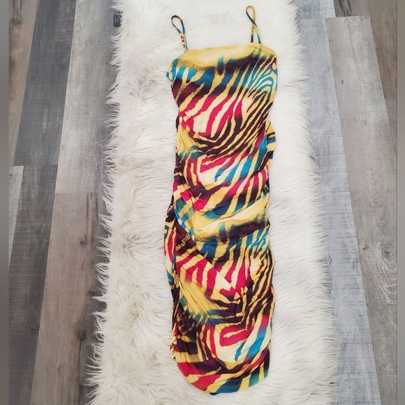 Fashion Nova Dresses & Skirts - Fashion nova zebra colorful dress